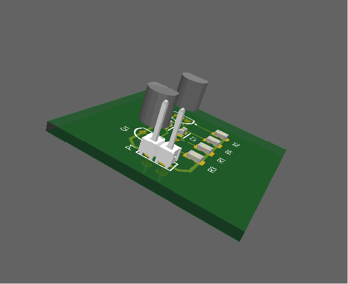 Animation of the designed PCB